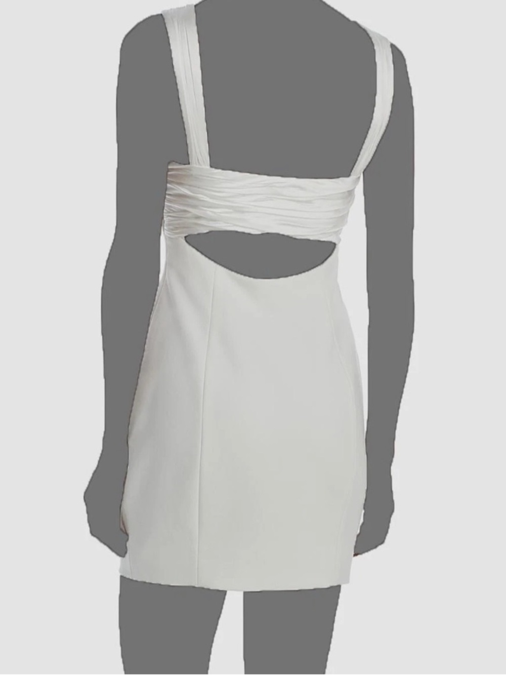 Cinq a sept Jacquline dress Sculpted Cream Square-Neck Mini Dress. Size 12. - Picture 4 of 4